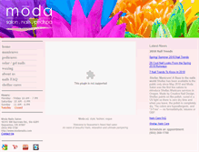 Tablet Screenshot of modanails.com